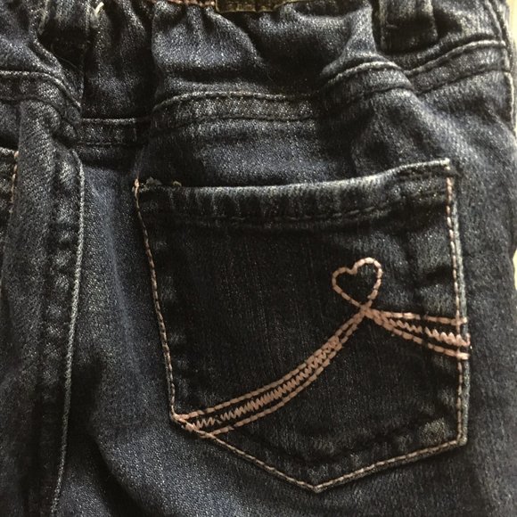 Children's Place 18 mo Butterfly Flower Jeans CUTE - Picture 7 of 10